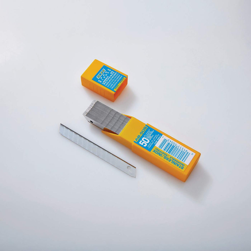 OLFA® AB50S Stainless Snap-Off Blades 9mm - 50 Pack